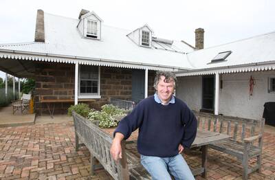 Pictured Nicholas Cole a pioneering family celebrates 170 years in region at West Cloven Hills Bookaar. He is standing in one of the old dinning rooms.      091210AM31  Picture: Angela Milne