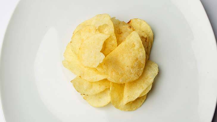 533 kj ... one serve of Thins Original potato chips: 25 grams.