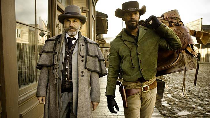 Nonsensical? ... Christoph Waltz and Jamie Foxx in <em>Django Unchained</em>.
