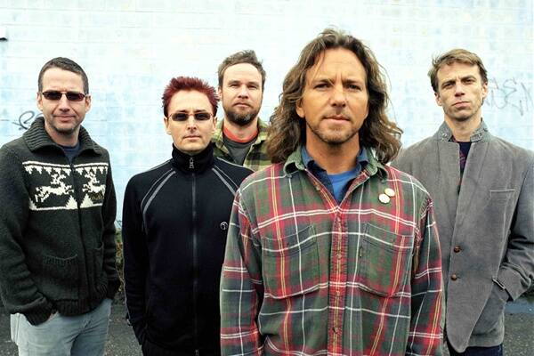 From left: Stone Gossard, Mike McCready, Jeff Ament, Eddie Vedder, Matt Cameron.