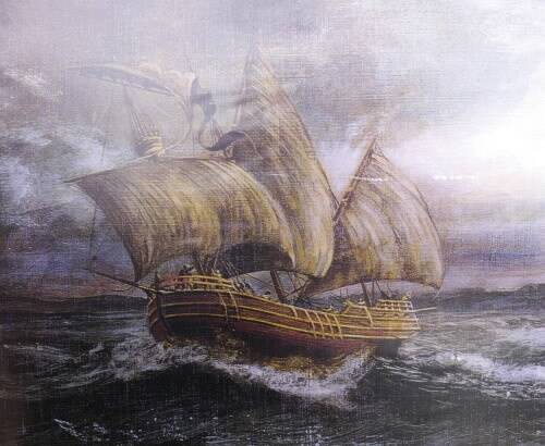 The Mahogany Ship could be a Portuguese caravel.
