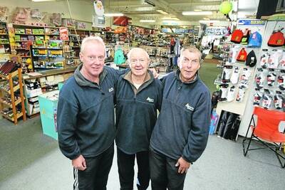 Michael De Grandi (left) with his father Cyril and brother John, are shutting up shop after four generations and 114 years.