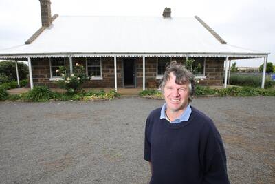 Pictured Nicholas Cole a pioneering family celebrates 170 years in region at West Cloven Hills Bookaar. He is standing infront of the old shearing sheds.    091210AM43  Picture: Angela Milne