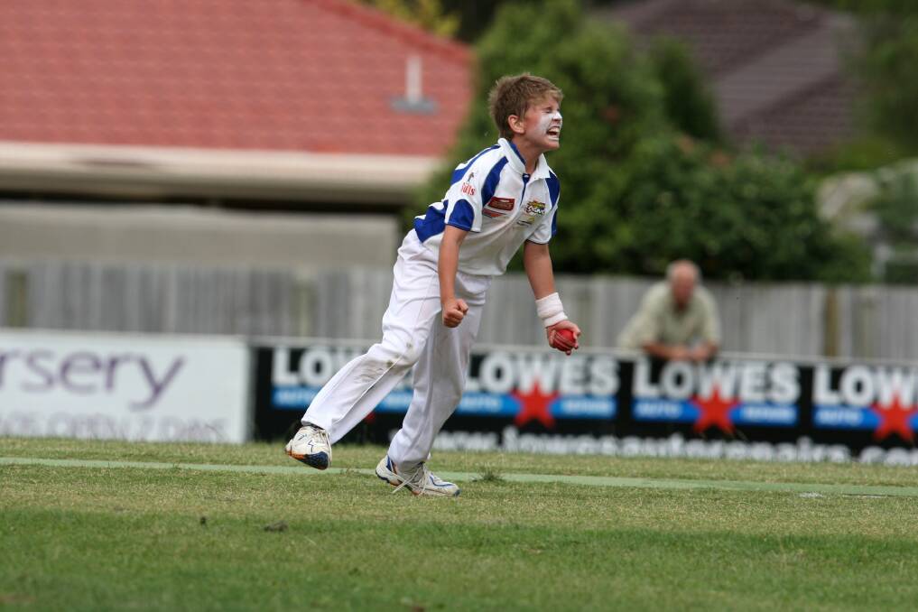 Brierly-Christ Church captain Harry Rooke celebrates his side’s win in the under 13 final, played in great spirit.