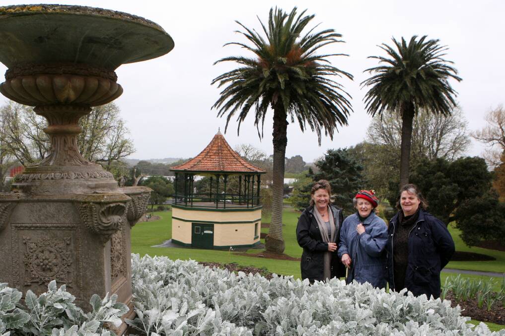 Mandy King (left), Marigold Curtis and Janet Macdonald have a special interest in botanic garden activities on Sunday. 