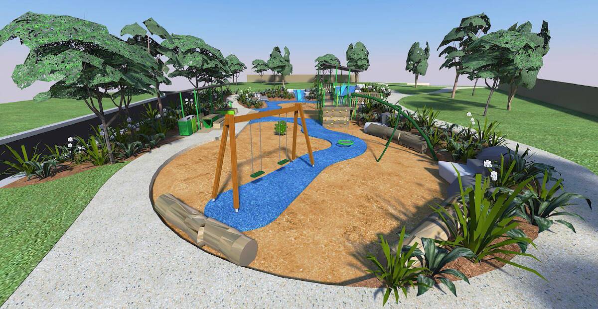  Warrnambool City Council’s concept plan for the proposed state-of-the-art playground in Barton Court.