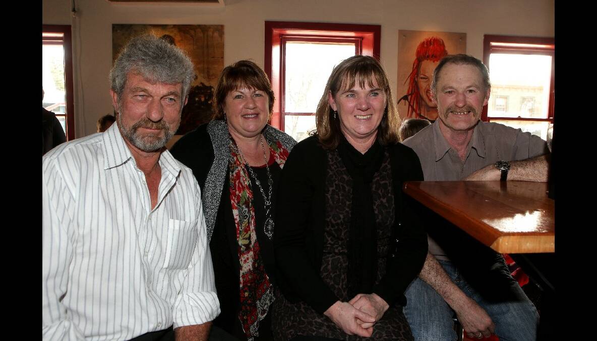 David Lawson from Princetown, Kerry Price from Scotts Creek, Angela Neal from Dennington and Peter Neal from Dennington. Picture: LEANNE PICKETT