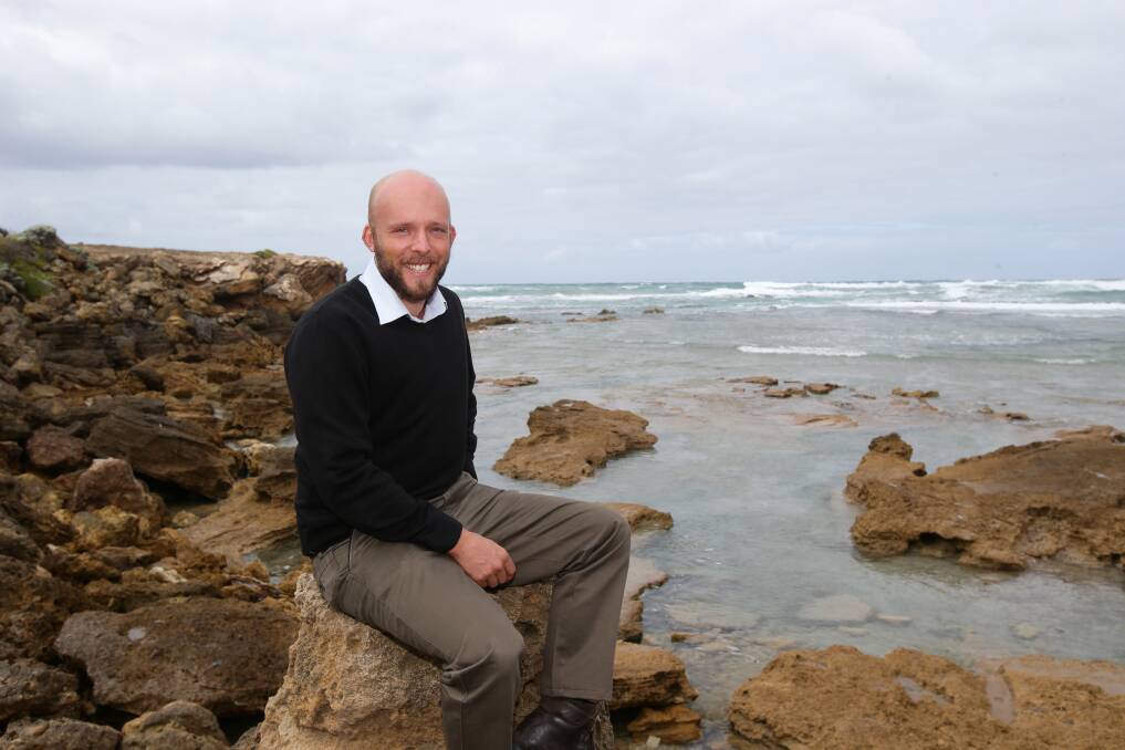 Warrnambool waste water consultant Django Van Tholen gets reacquainted with the local coastline after working on a film to highlight water pollution on Mexico’s Yucatan Peninsula. 