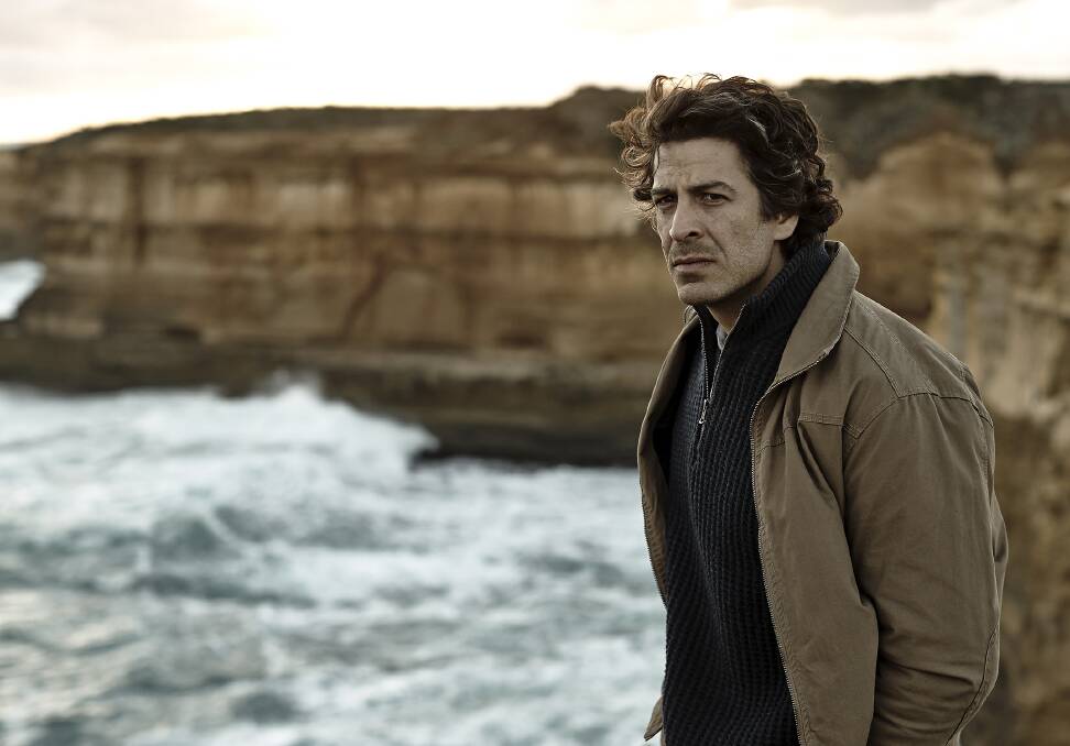 Joe Cashin, played by Don Hany, ponders his next move in The Broken Shore, partly filmed in Port Fairy, Portland and Port Campbell.