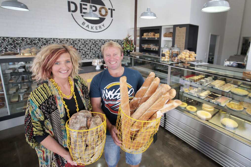 Narelle and Nick Brown have invested in a new business for Warrnambool, Brown’s Depot Bakery in Koroit Street, despite other retailers struggling in the city’s CBD. 