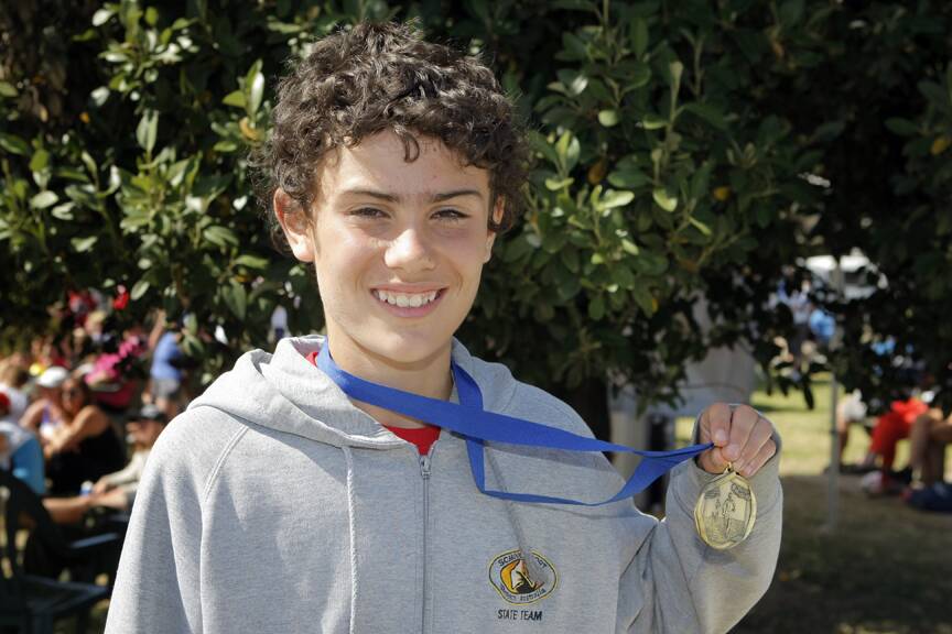 Sam Williams, 12 from Buninyong, took out the inaugural Lap of the Lake event. 