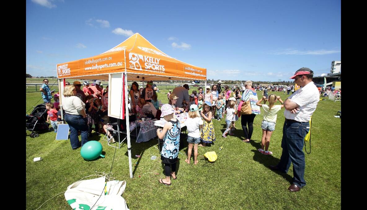 Kids activities were popular at the 2013 Woodford Cup. 131229DW40 Picture: DAMIAN WHITE