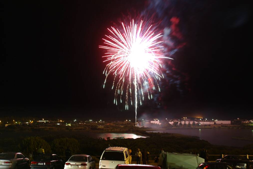 New Year's eve firework celebrations