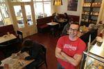 Marco Dabizzi, co-owner of Slitti's cafe in Port Fairy, moved to the south-west from Tuscany, Italy