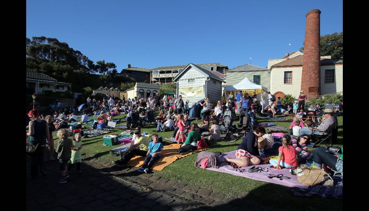 The crowd celebrating activities at Flagstaff Hill. 131231DL22 Picture: DAVE LANGLEY