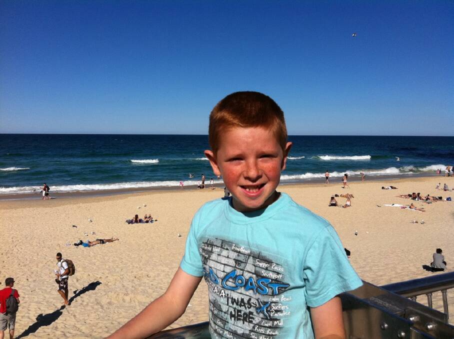  Damian Wallis, 12, from Noorat at the Gold Coast.