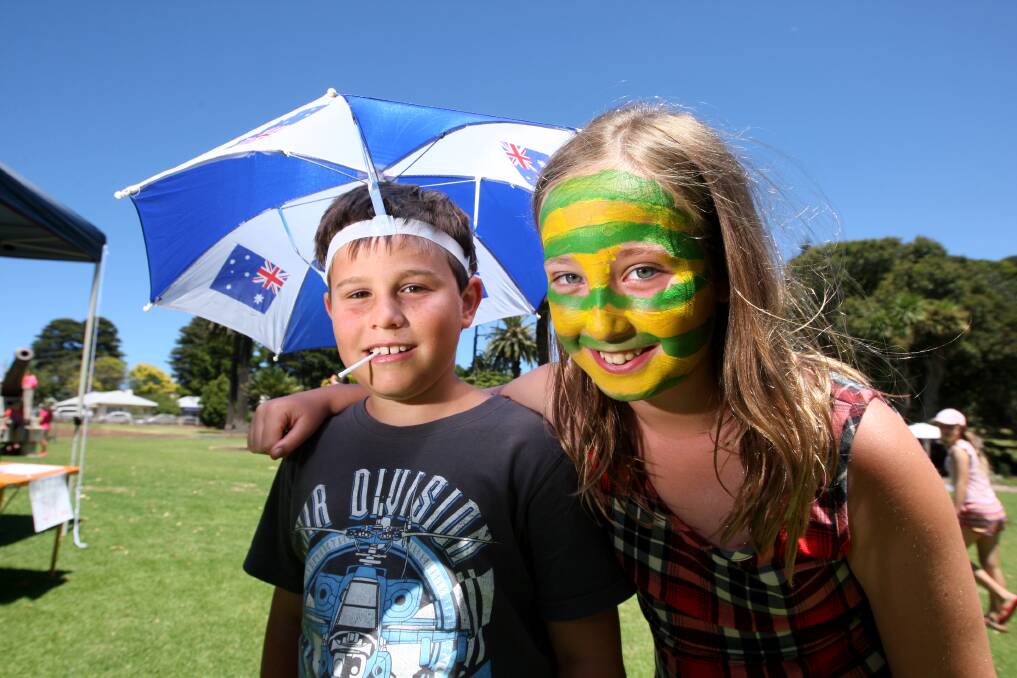 Lachie Cook, 9, and Ava Matheson, 10, from Warrnambool.