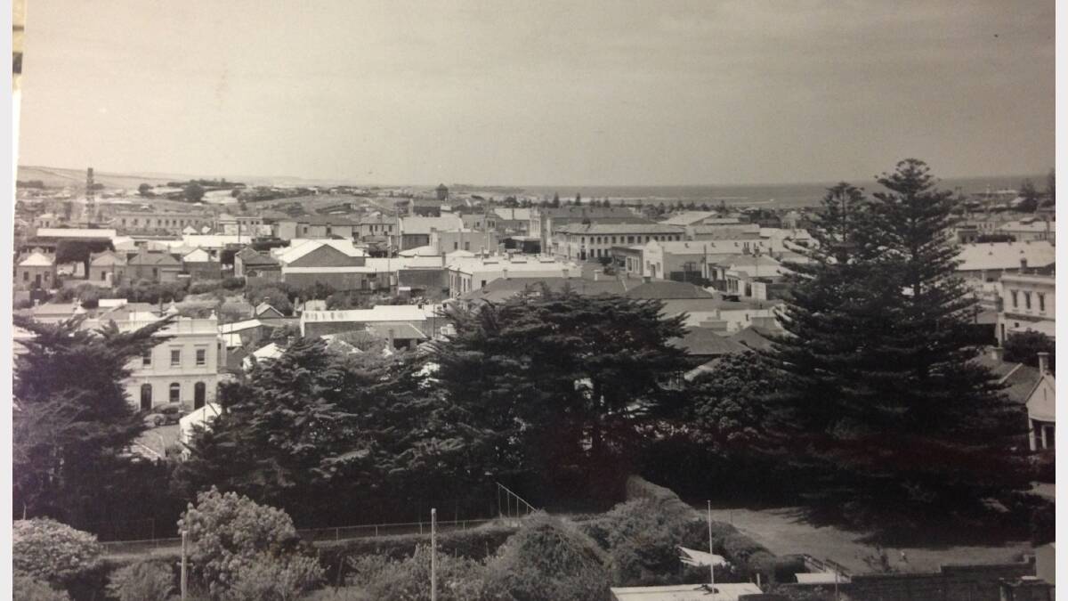 Henna Street looking east over the Warrnambool CBD (date unknown).