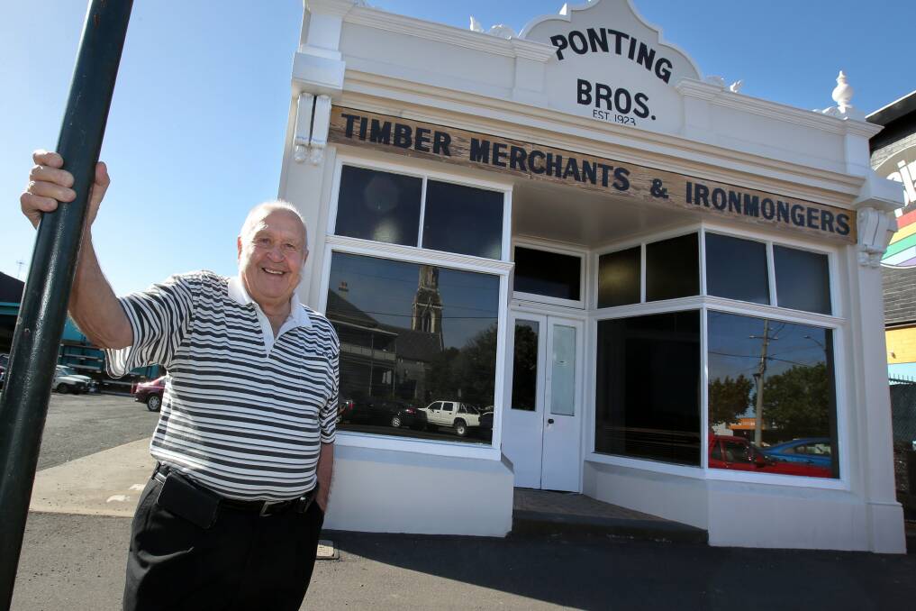 Pontings Timber and Hardware director Wally Ponting was only 15 when he joined the company in the 1930s.