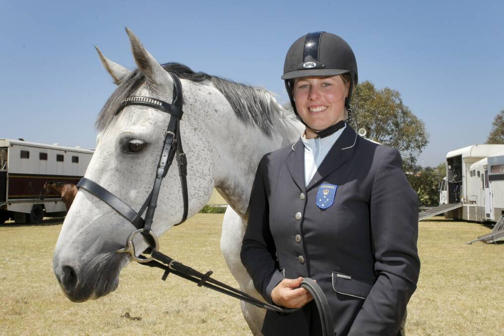 Kristy Haworth, 21 of Mortlake, won the 21 & Under Championship at the Shipwreck Coast Showjumping event. 