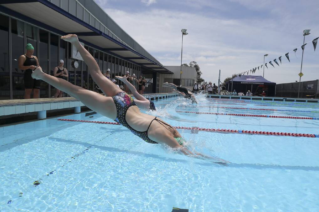 Warrnambool's Kimberley Leach in the 50m freestyle.