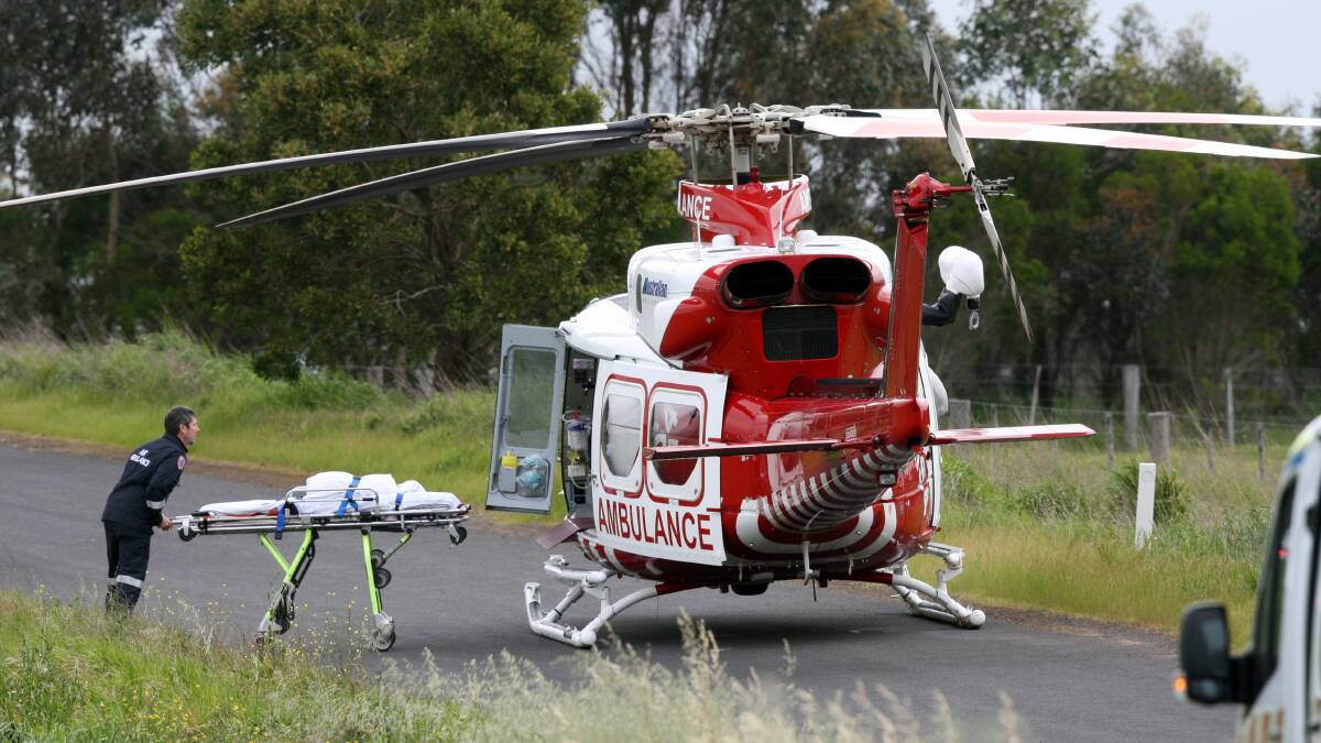 suffered head, leg and The driver with arm injuries was intubated on the roadside before being flown to The Alfred hospital in the south-west based HEMS-4 air ambulance. 