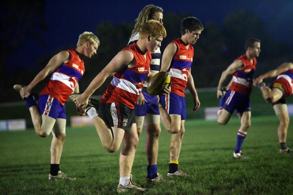Panmure seniors train ahead of this weekend's football grand final. Picture:LEANNE PICKETT