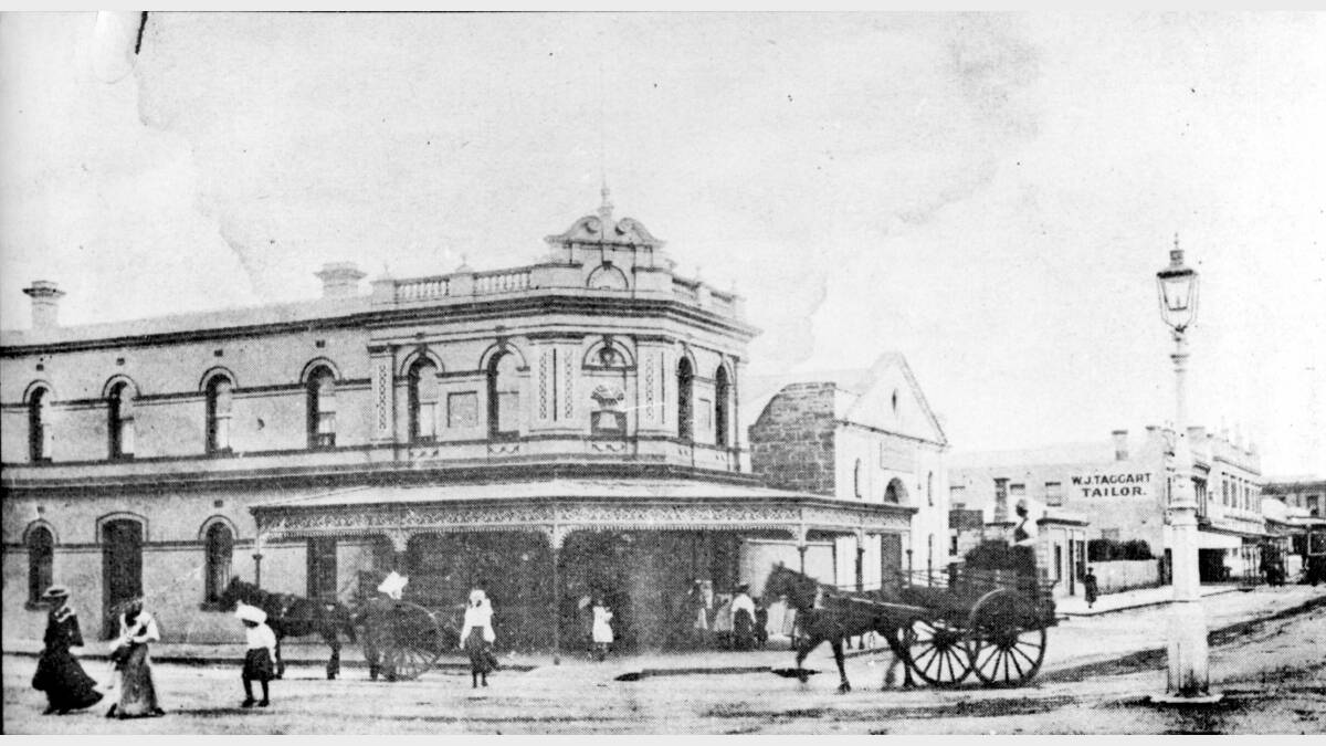 H H Smith's Corner at Fairy and Lava Streets in 1907, now Monaghan's Pharmacy. SOURCE: Warrnambool & District Historical Society.