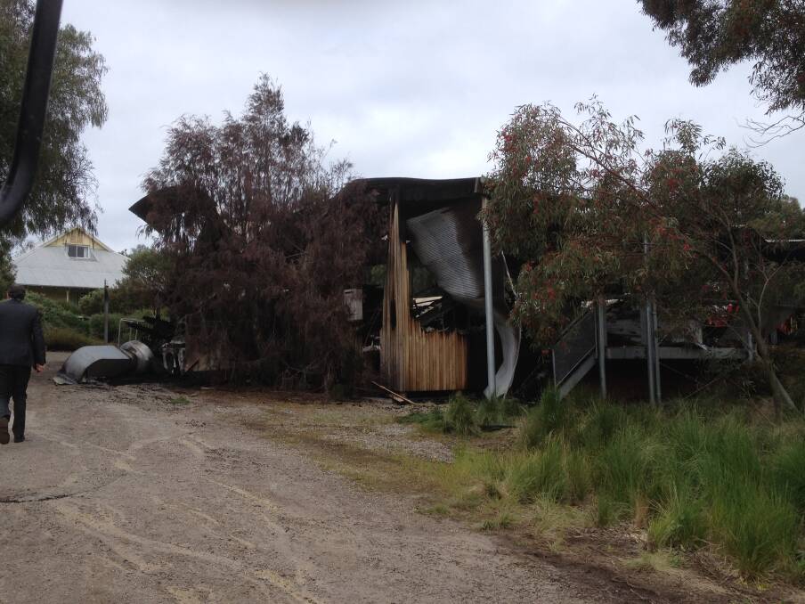 Dunkeld's Royal Mail Hotel conference centre was totally destroyed by fire yesterday morning. 