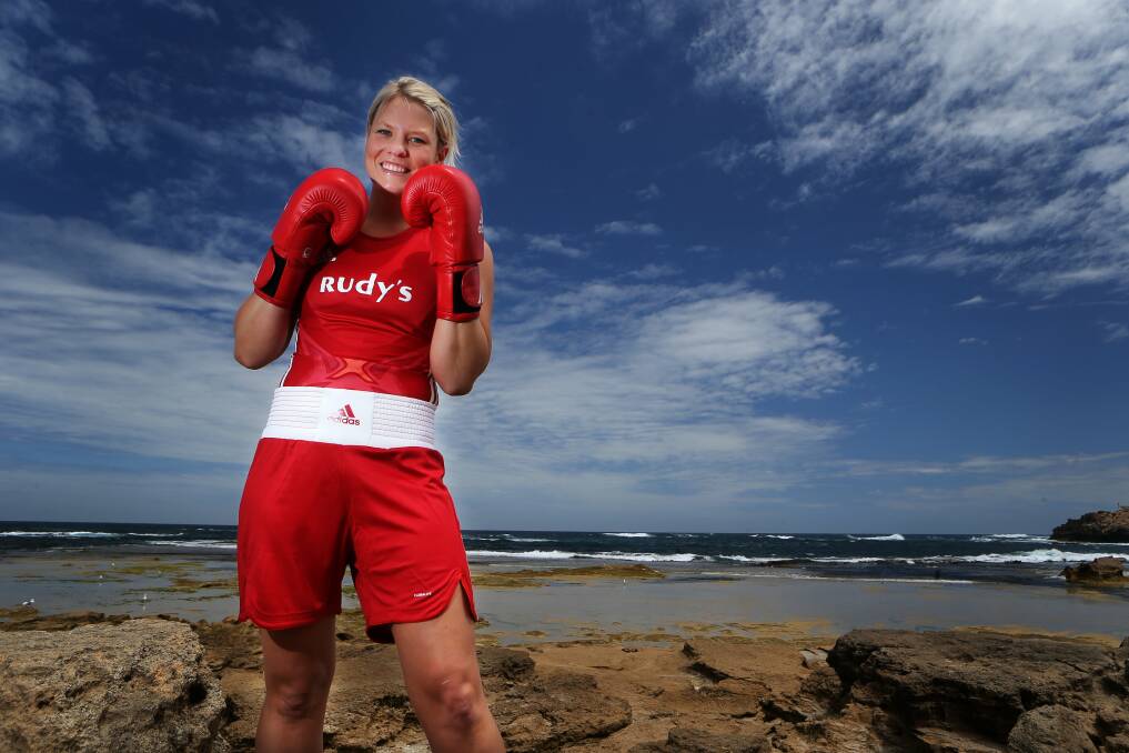 Warrnambool boxer Bess Fary, 26, won the 64kg novice Victorian championship.