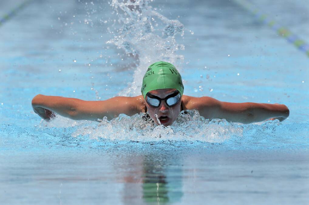 Warrnambool swimmer Ashleigh Pettigrew competes in the 100m butterfly. She also swam a national time in the 400m freestyle.