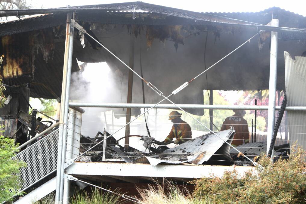 Dunkeld's Royal Mail Hotel conference centre was totally destroyed by fire yesterday morning. 