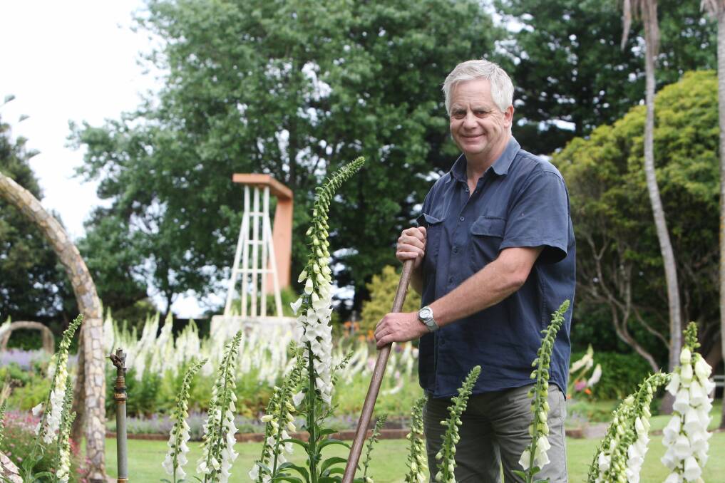 Gardener Lex Caldwell has worked hard to bring back the Fletcher Jones Gardens to its former glory. Picture: VICKY HUGHSON