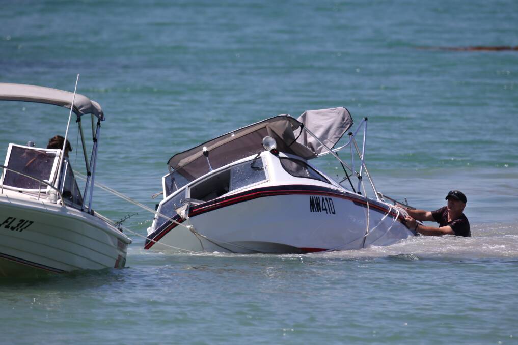 The $10,000 boat was likely to be written off after the incident.