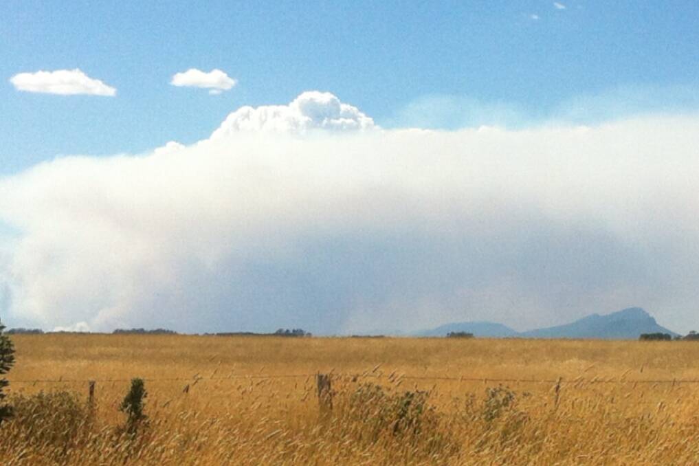 This smokey Grampians image was sent in by reader Leah Potter.
